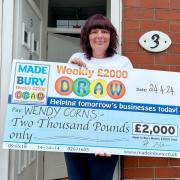 Made In Bury Weekly £2,000 Draw winner Wendy Corns