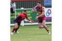 ON THE ATTACK: Try scorer Rhys Henderson in action for Sedgley Tigers