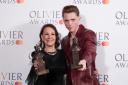 Arlene Philips and James Cousins, who shared the Best Theatre Choreographer award at the Oliver Awards