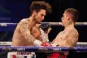 Ben Ridings, right, in action against Jez Smith. Picture: Matchroom Boxing