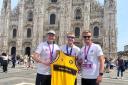 The trio of Radcliffers in Milan for the marathon