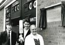 Unveiling of the new scoreboard at Bury Grammar School for Boys in May 1991