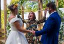 Joanne Lazarus officiates a wedding