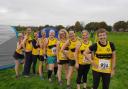 The Radcliffe AC women’s cross country team at Bolton