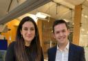 Luciana Berger, who is leading Labour's review into mental health services, and Cllr Nathan Boroda