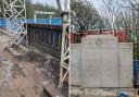 The Queen's Park Bridge in Heywood is being repaired