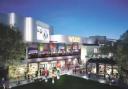 The planned Vue cinema complex is well to the fore in this night time-themed artists’ impression