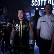 Scott Quigg enters the Manchester Arena for the final time