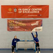 RISING STARS: Maizie Butterworth, left, and Halle Morley have joined Manchester United