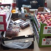 Fruit deliveries at the Fusion Foodbank in Bury