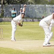 Prestwich bowling in their win against Glodwick. Picture: Haydan Roberts