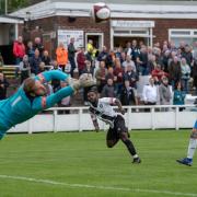 Goalkeeper Tom Stewart makes a save for Rammy. Picture: Martyn Nolan