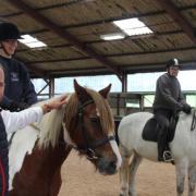 FLASHBACK: Bury North MP James Daly at the Margaret Haes Riding Centre in Holcombe