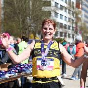 NEW BEST: Jenny Yates at the Manchester Marathon