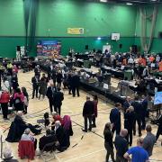 The local elections count at Castle Leisure Centre in Bury in May last year