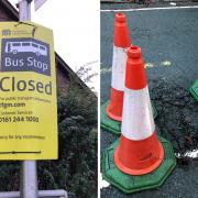 The sinkhole has caused disruption to public transport