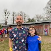 Christmas Day parkrun for Oliver Swan and dad Ian