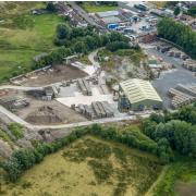 The site of the former Tarmac Building Materials site is set to be transformed into 132 homes