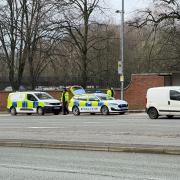 Police on the scene on Middleton Road