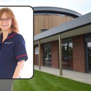 Bury Hospice inpatient unit clinical lead Nellie Savory, inset, and the hospice building