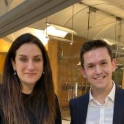 Luciana Berger, who is leading Labour's review into mental health services, and Cllr Nathan Boroda