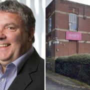 Avoira managing director Andrew Roberts and its headquarters on Salford Street in Bury