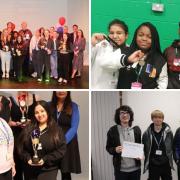 Bury College students celebrate with their awards