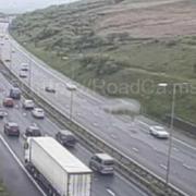 Updates as crash on M62 leads to several miles of congestion near Oldham