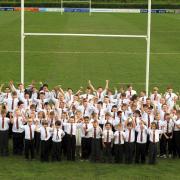 Sedgley Park youngsters wearing their new club ties