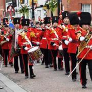 The Band and Drums of the Lancashire Fusiliers
