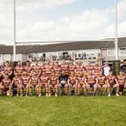 Sedgley Tigers players line up for their first pre-season friendly at home to Flyde