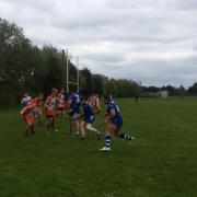 Bury Broncos try to break down the Widnes Tigers defence