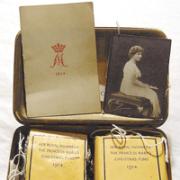 The contents of the gift box, with a photo of the princess
