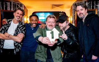 Elbow receive their Official Number 1 Album Award for Audio Vertigo (Official Charts/PA)