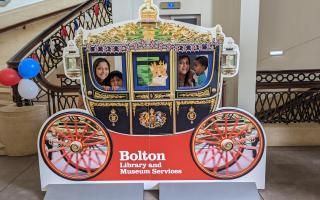 Gita and her sister Jayna at Bolton Library and Museum