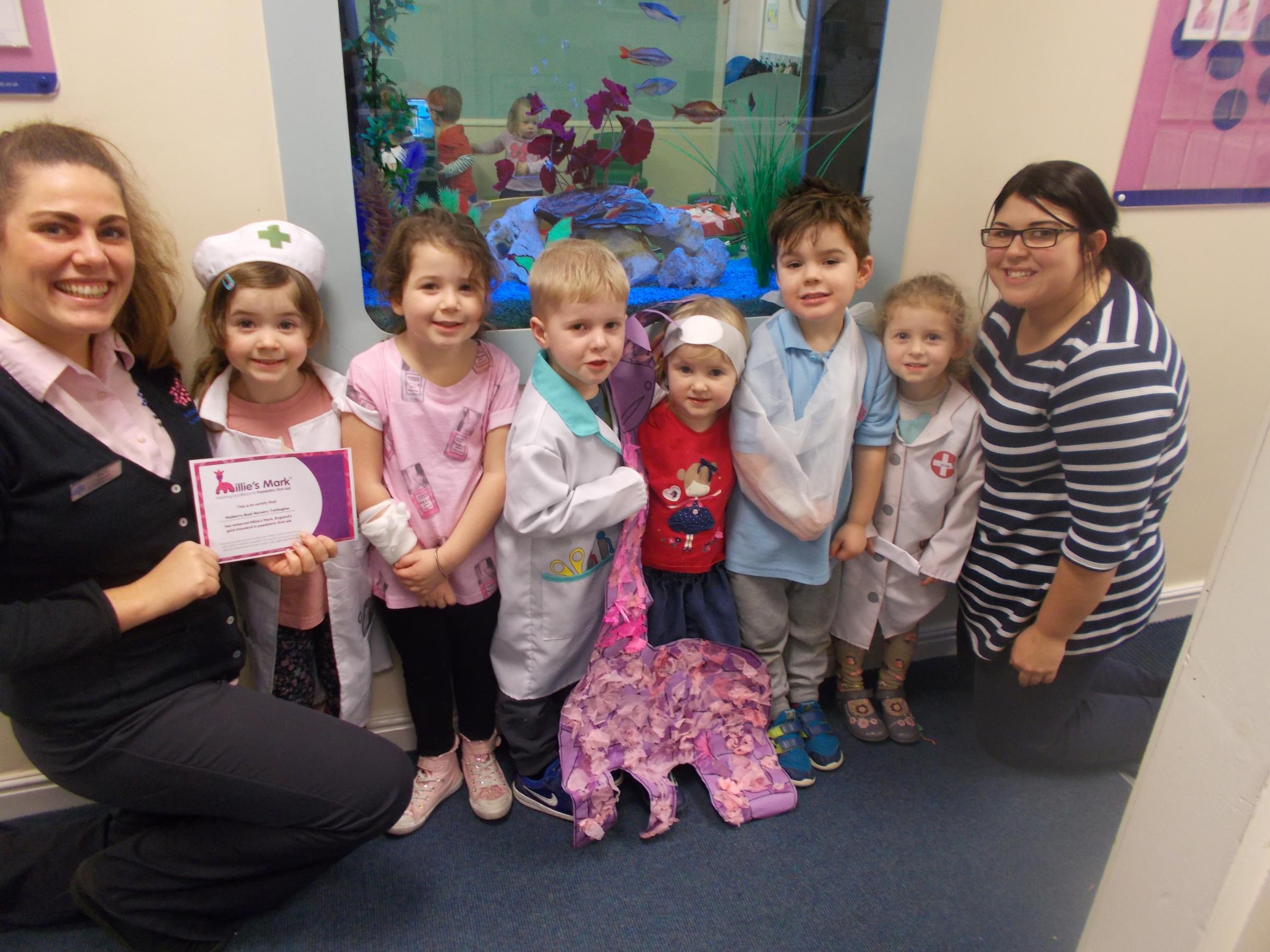 Nursery group is one of first in country to be awarded Millie’s Mark - set up to keep children safe