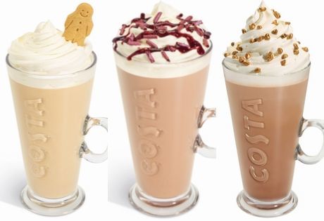 Costa Coffee have dropped three of their festive favourites early ahead of the full Christmas menu launch