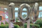 CELEBRATIONS: Mary Mosedale as she celebrated her 100th birthday