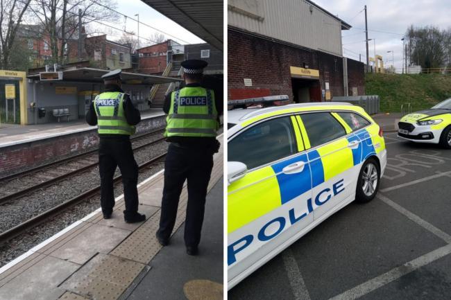 Police at Bury Metrolink