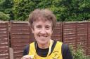 MEDAL WINNER: Elaine Bailley completed 75 miles