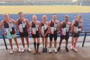 MAGNIFICENT SEVEN: Bury AC members took part in the Manchester Mile