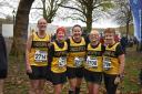 ALL SMILES: Radcliffe runners who took part in Liverpool