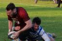 DOUBLE DELIGHT: Flanker George Bordhill scored two tries