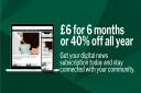Bury Times readers can subscribe for just £6 for 6 months in this flash sale