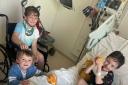The three boys, Rocky, Tommy and Tobias, have made a miraculous recovery since the M66 crash