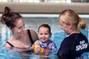 The baby swim club at Whitefield Total Fitness