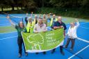 Front, from left; Kathryn Taylor, volunteer development officer, Cllr Alan Quinn and Mike Bent, parks and countryside manager with volunteers from Whitefield Wombles, Love Springwater Park and Friends of Burrs at At Hamilton Road Park