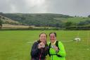 Ultra duo Emma Wolstencroft (left) and Katherine Biddle took part in the Ultra X Summer Trail Race on the hills around Hebden Bridge