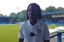 Bury FC's new winger Abimola Obasoto made his debut against Uttoxeter in the FA Cup