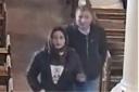 Police wish to speak with a man and woman in connection with a theft
